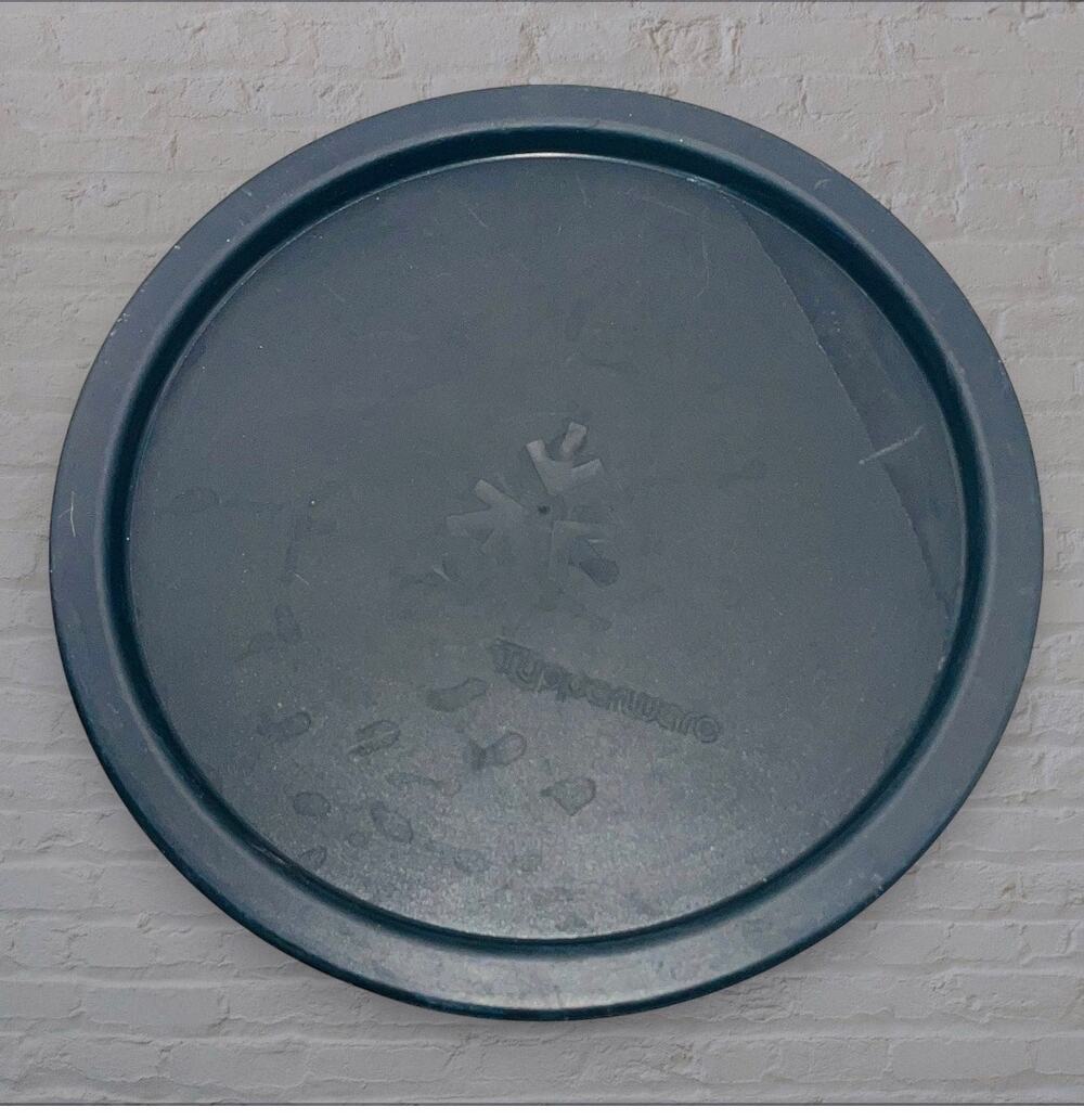 Tupperware 2419A C Black Replacement Lid Seal 6.75" One Touch Reminder Canister